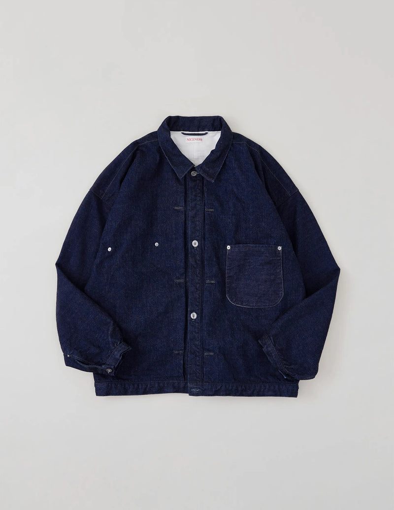 NN-2502B16 I.MCCREADY 14OZ DENIM TRUCKER JACKET