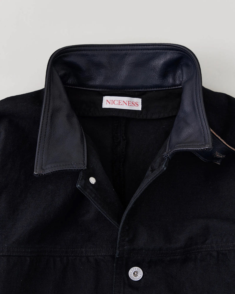 NN-2504C16 D.VEDDER OVERDYED DENIM CHORE COAT