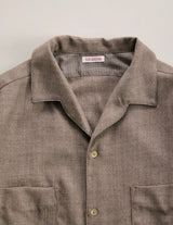 NN-2602Y18 O.ROMEO DOUBLE POCKET WOOL SAXONY DRESS SHIRT