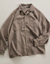 NN-2602Y18 O.ROMEO DOUBLE POCKET WOOL SAXONY DRESS SHIRT