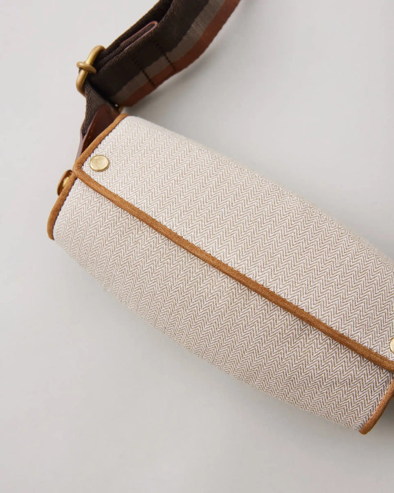 NN-4203L15 F.BALIN GLASS BAG - HERRINGBONE