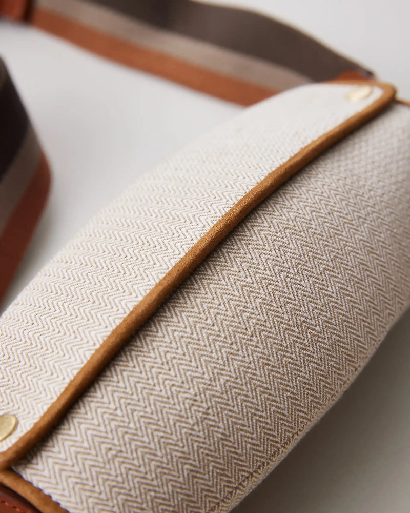 NN-4203L15 F.BALIN GLASS BAG - HERRINGBONE