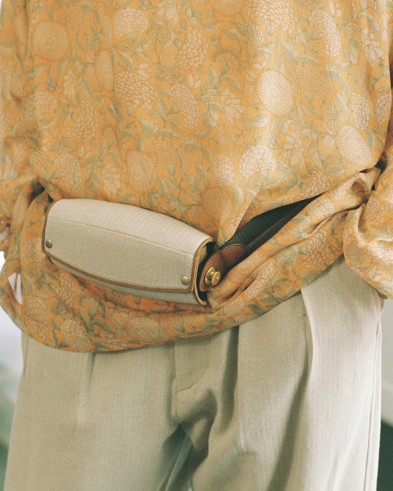 NN-4203L15 F.BALIN GLASS BAG - HERRINGBONE