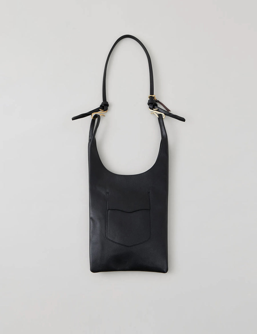 NN-4602A16 U.LOWE BROWN CORE LAMB LEATHER SHOULDER STRAP BAG