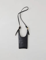 NN-4604A16 U.LOWE-PETIT BROWN CORE LAMB LEATHER SHOULDER STRAP BAG SMALL