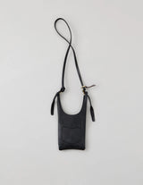 NN-4604A16 U.LOWE-PETIT BROWN CORE LAMB LEATHER SHOULDER STRAP BAG SMALL