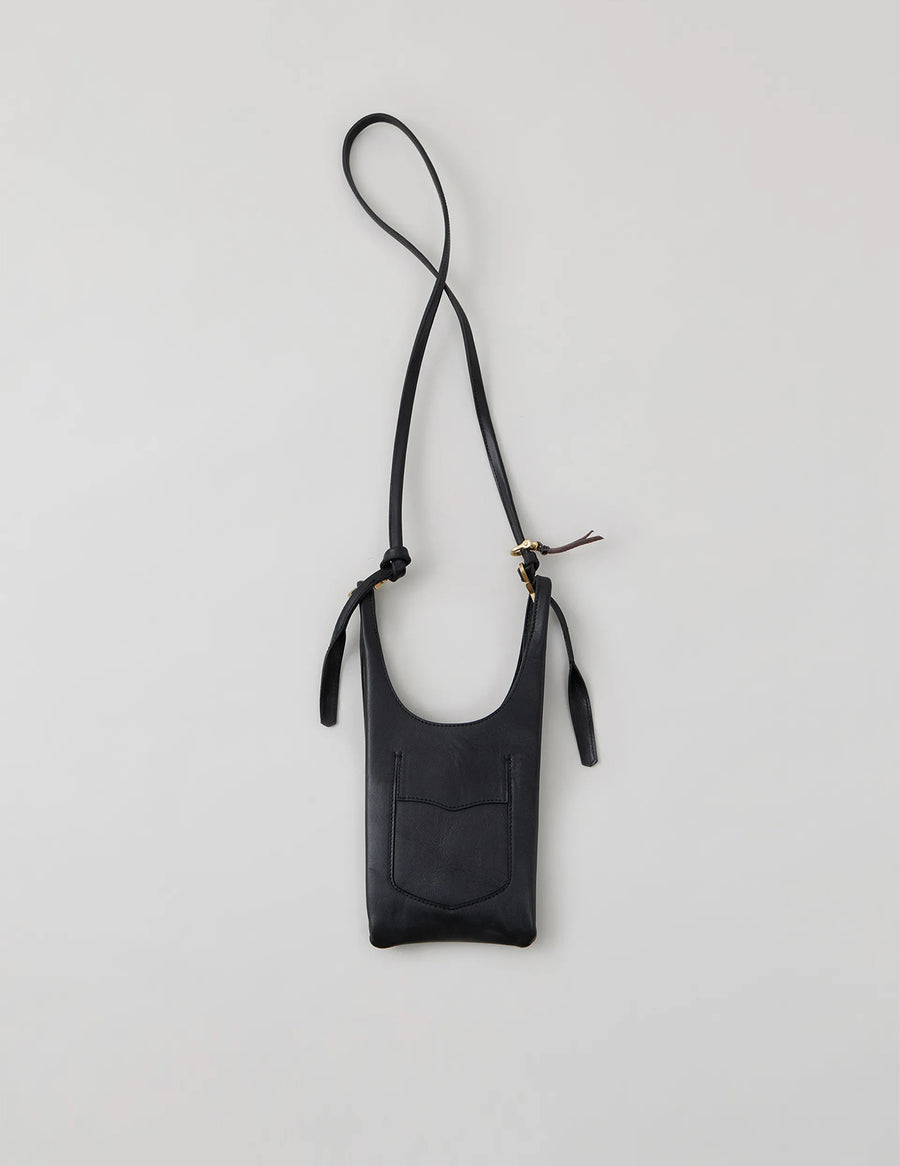 NN-4604A16 U.LOWE-PETIT BROWN CORE LAMB LEATHER SHOULDER STRAP BAG SMALL