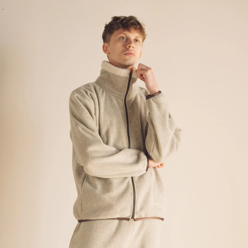 001TT-023W BOA COLLAR FLEECE BLOUSON