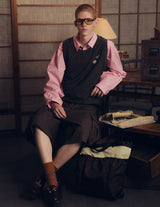 RESH-028 WRIST PATCH WIDE SHIRT "STRIPE"