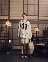 RESH-028 WRIST PATCH WIDE SHIRT "STRIPE"