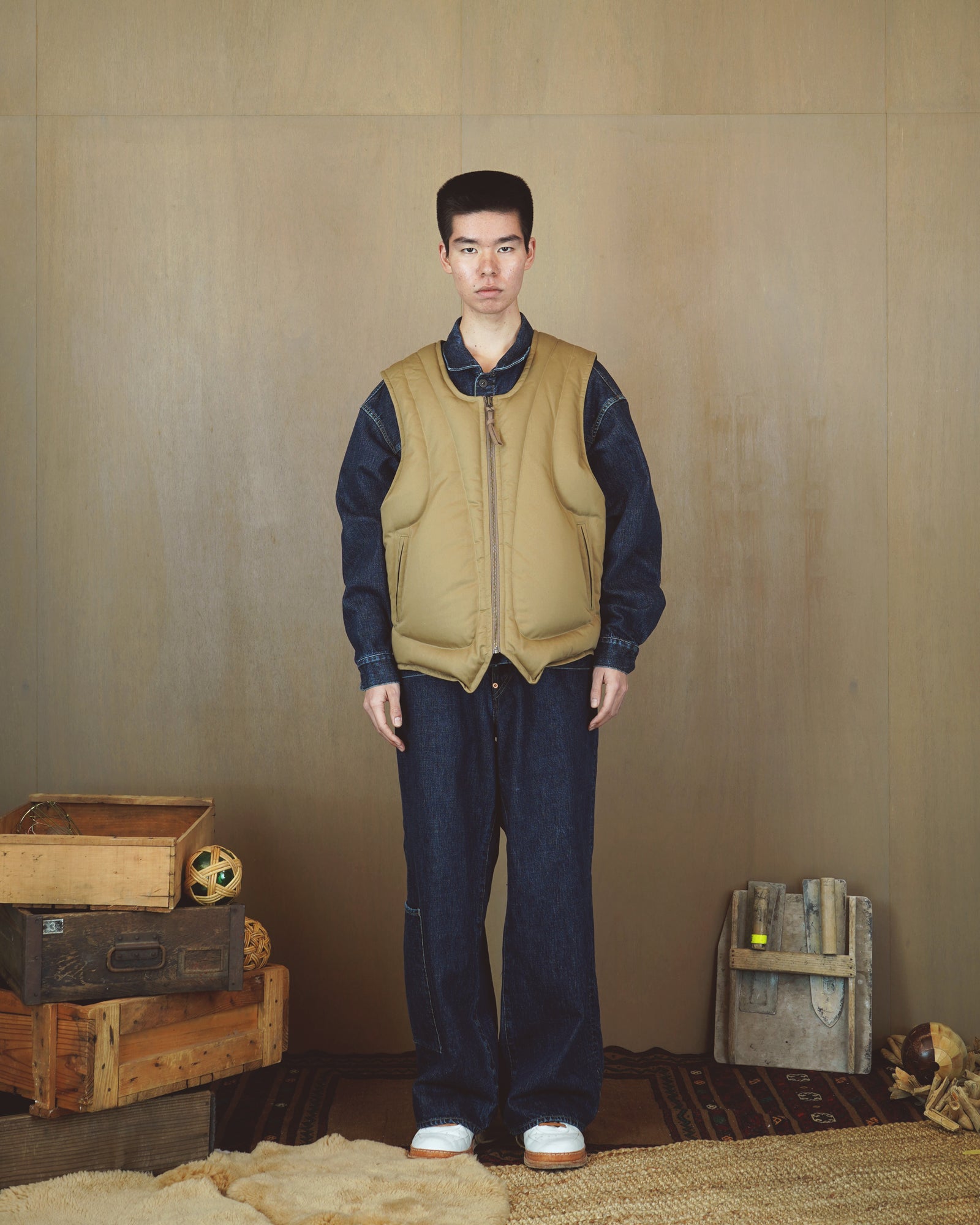 トップス refomed REVERSIBLE SAND BAG DOWN VEST REFOMED REVE-001 SAND BAG DOWN VEST – hideandseekStore