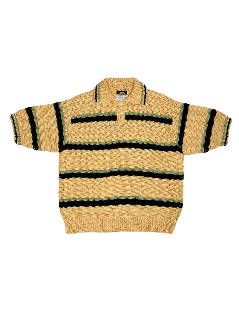 HKN-CPS CROCHET HAND KNIT POLO SHIRT