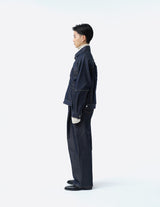 S001401-2 2TUCK WIDE DENIM PANTS -ENTASIS MK-Ⅱ-
