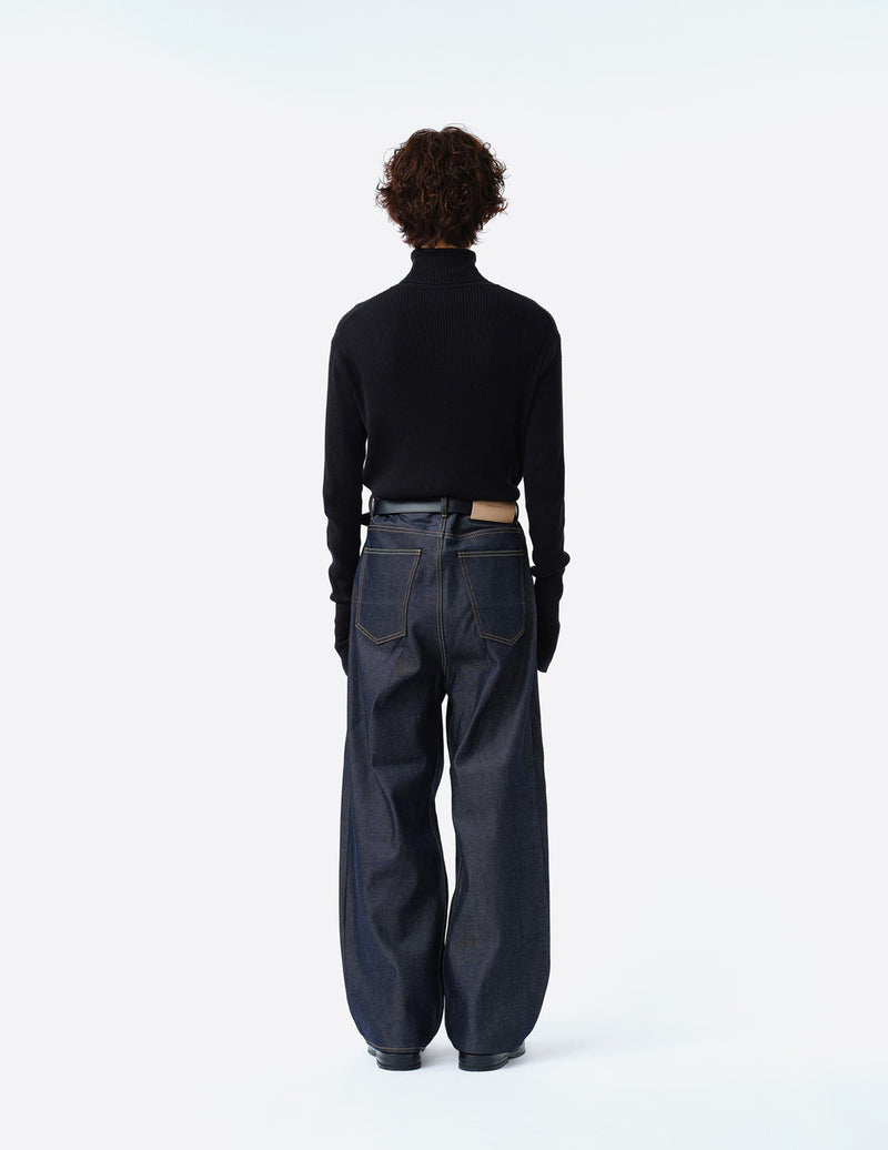 S001401-2 2TUCK WIDE DENIM PANTS -ENTASIS MK-Ⅱ-