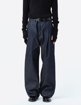 S001401-2 2TUCK WIDE DENIM PANTS -ENTASIS MK-Ⅱ-