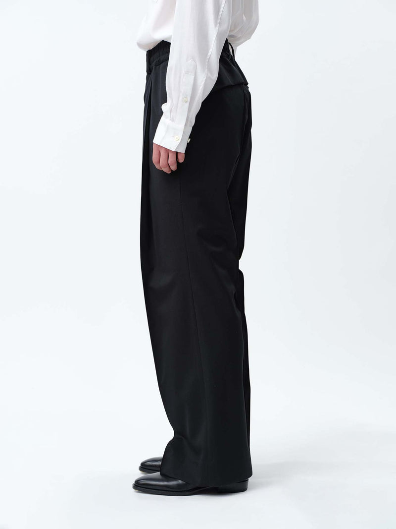 S121407 SUPER140 PINTUCK BAGGY EASY TROUSERS
