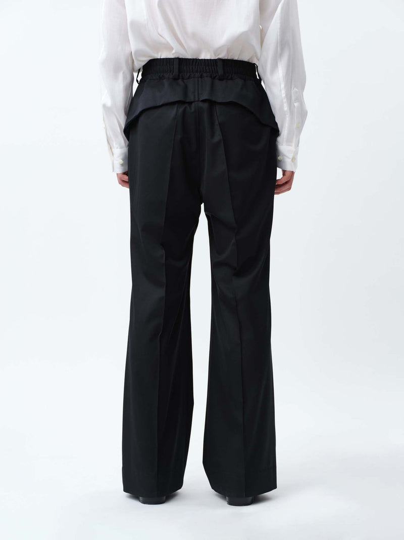 S121407 SUPER140 PINTUCK BAGGY EASY TROUSERS