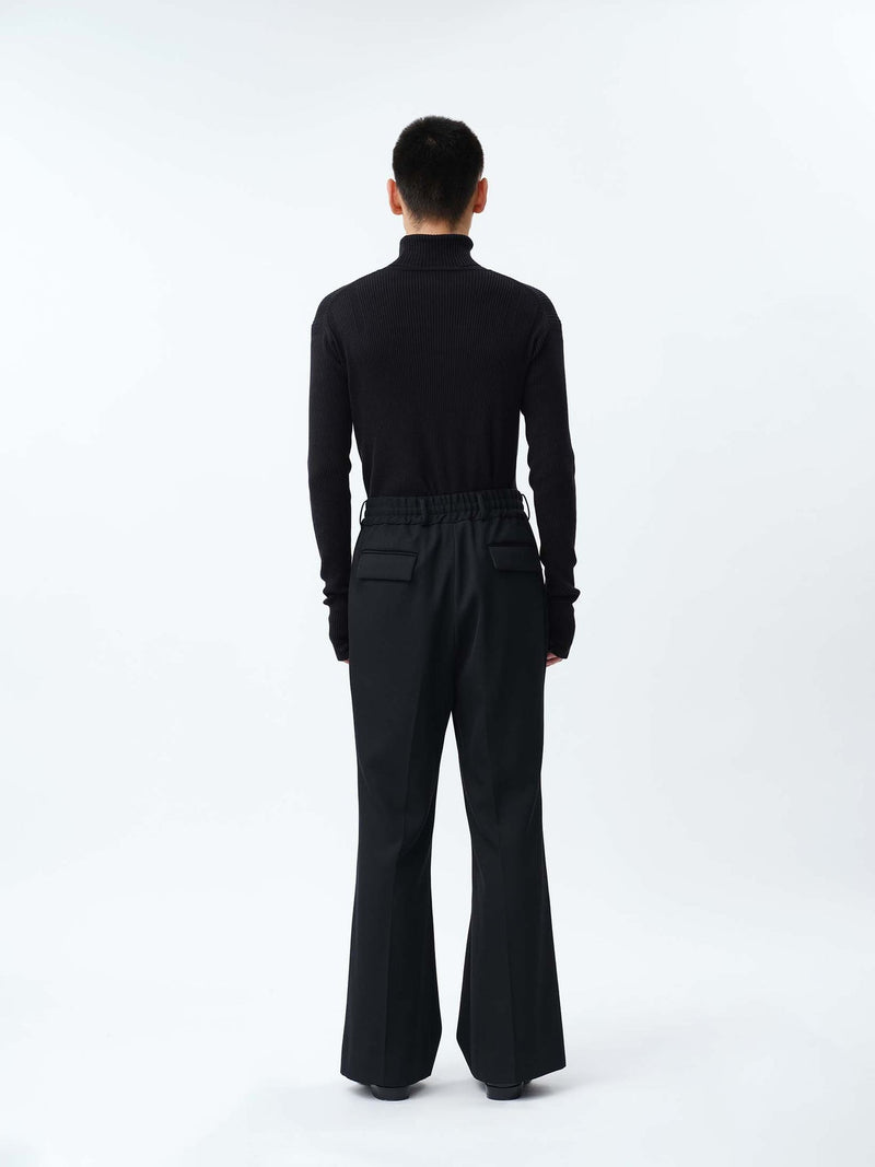 S121407 SUPER140 PINTUCK BAGGY EASY TROUSERS