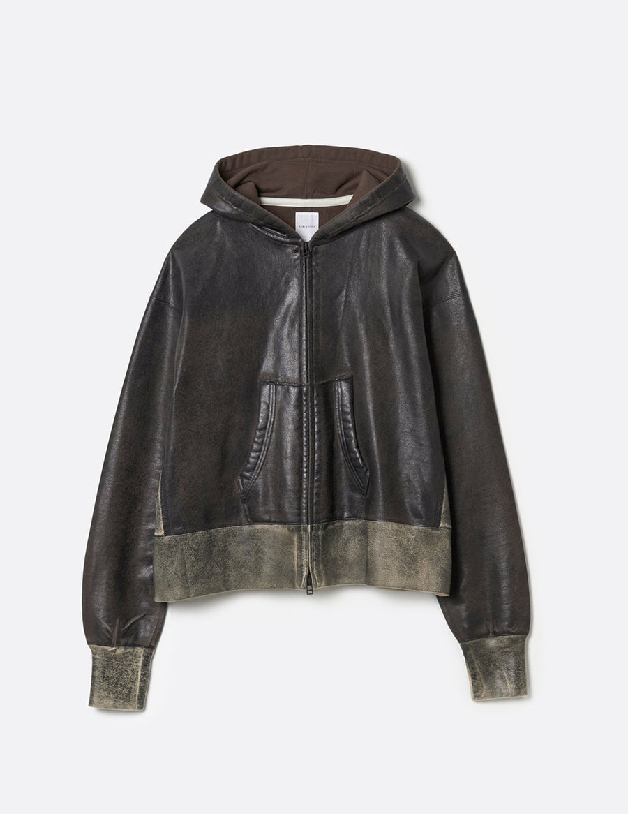 S141114 CRACKING COATED PARKA