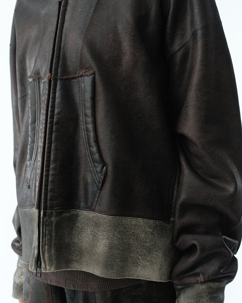 S141114 CRACKING COATED PARKA