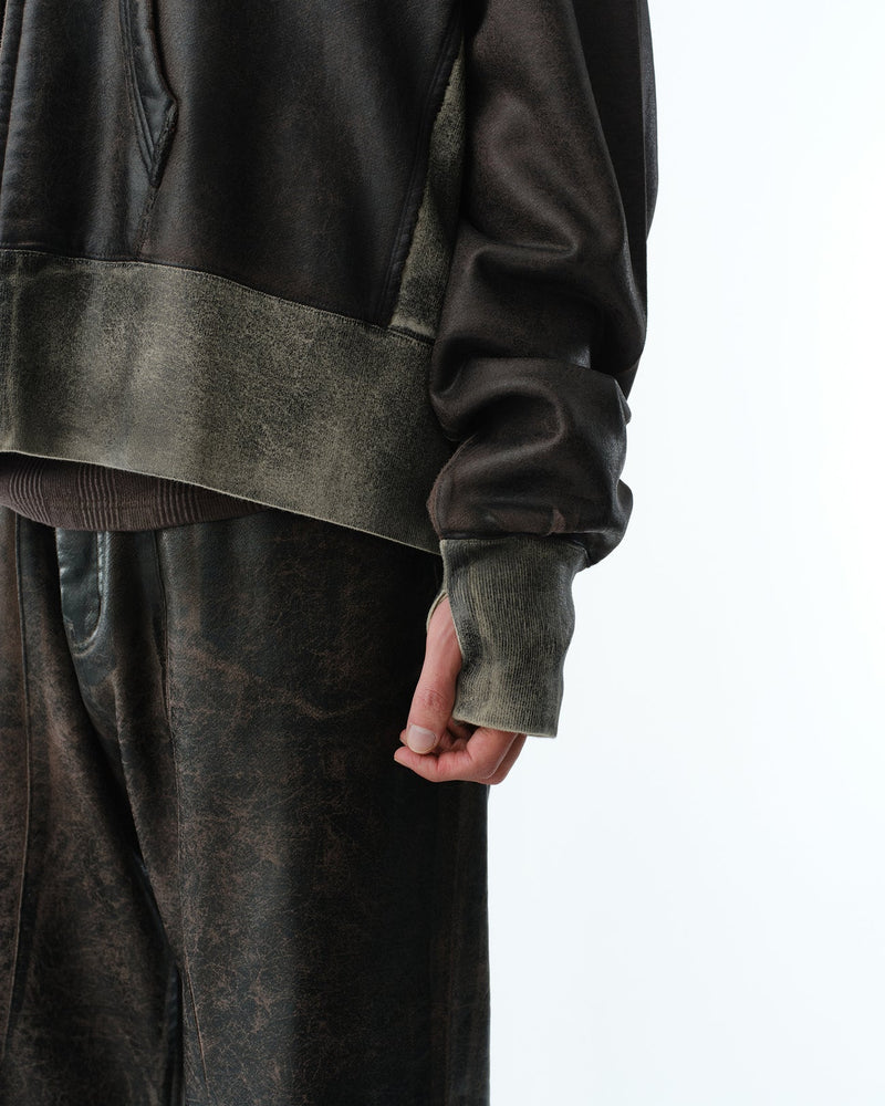 S141114 CRACKING COATED PARKA