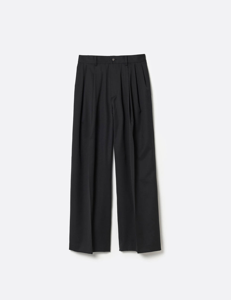 S141412 SUPER140 3TUCK BAGGY TROUSERS