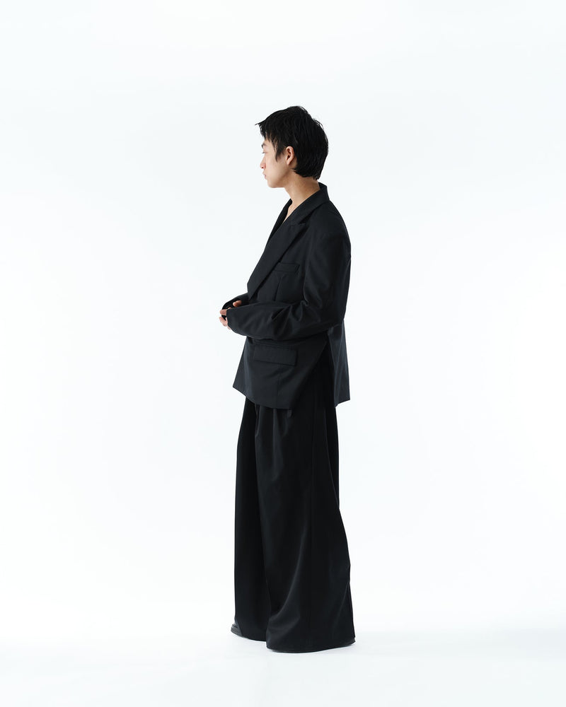 S141412 SUPER140 3TUCK BAGGY TROUSERS