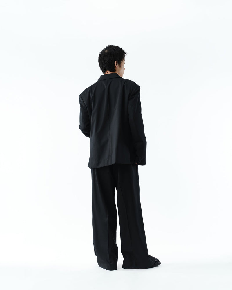 S141412 SUPER140 3TUCK BAGGY TROUSERS