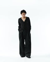 S141412 SUPER140 3TUCK BAGGY TROUSERS
