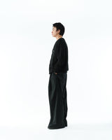 S141412 SUPER140 3TUCK BAGGY TROUSERS