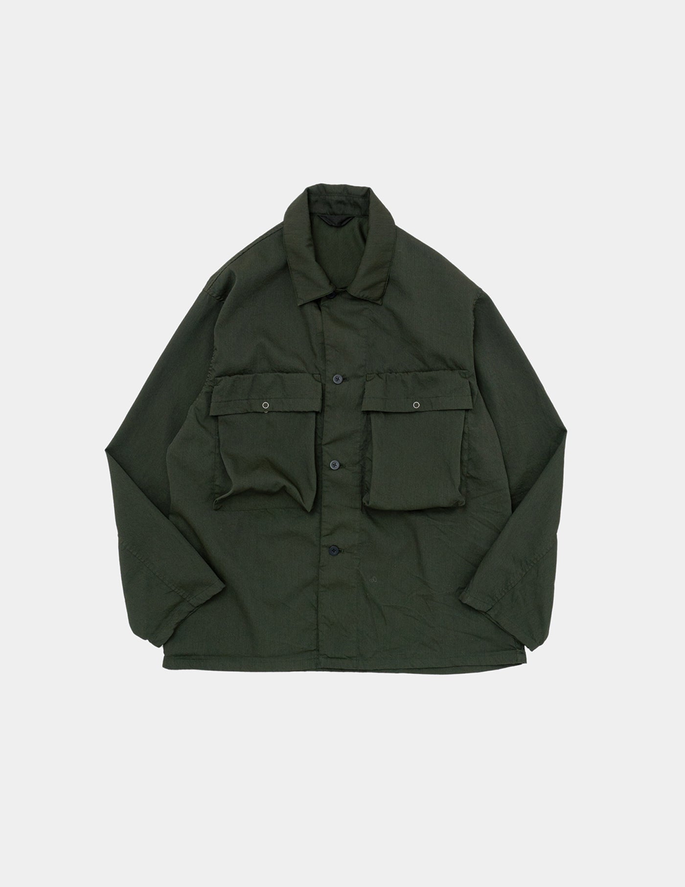 STILL BY HAND BL01241 GARMENT-DYE SHIRT JACKET – hideandseekStore