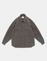 BL02254 FAKE SUEDE SHIRT BLOUSON