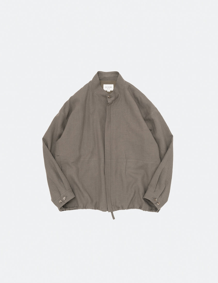 BL03233 PEACH SKIN LINEN BLOUSON
