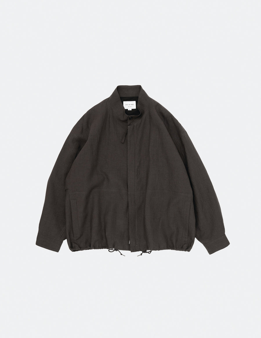 BL03233 PEACH SKIN LINEN BLOUSON