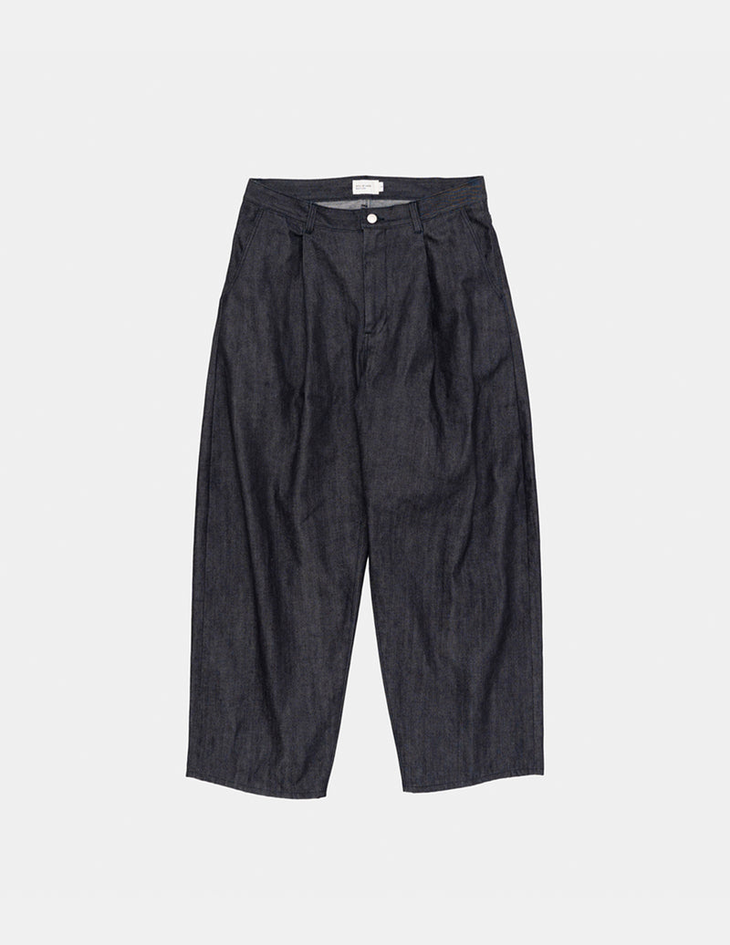 STILL BY HAND DN01253 DEEP TUCK WIDE DENIM PANTS – hideandseekStore