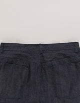 DN01253 DEEP TUCK WIDE DENIM PANTS