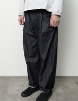 DN01253 DEEP TUCK WIDE DENIM PANTS