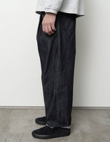 DN01253 DEEP TUCK WIDE DENIM PANTS