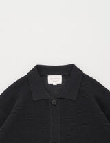 KN01261 PAPER MIXED KNITTED BLOUSON