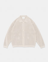 KN01261 PAPER MIXED KNITTED BLOUSON