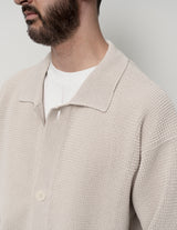 KN01261 PAPER MIXED KNITTED BLOUSON