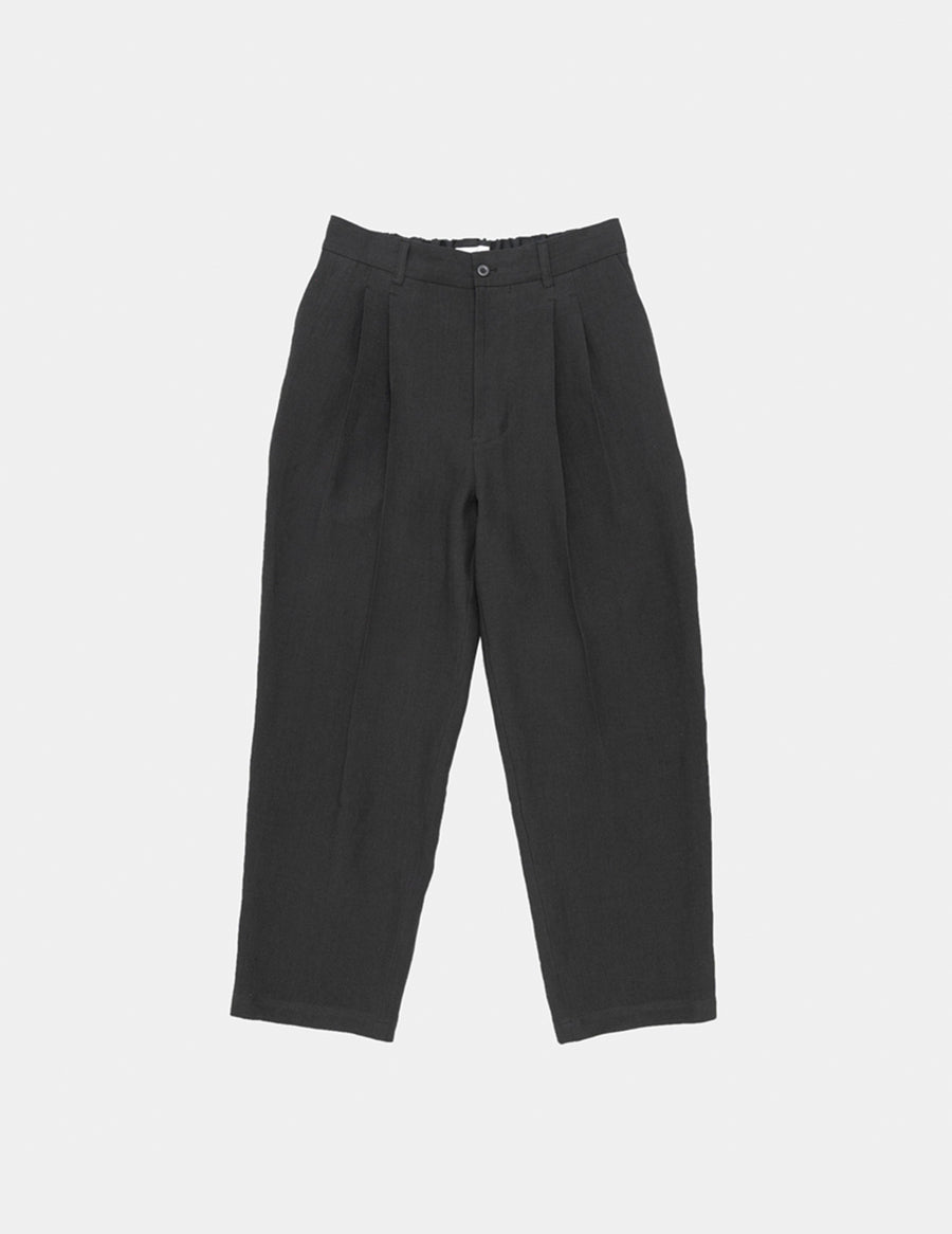 PT07252 LINEN WIDE TAPERED PANTS