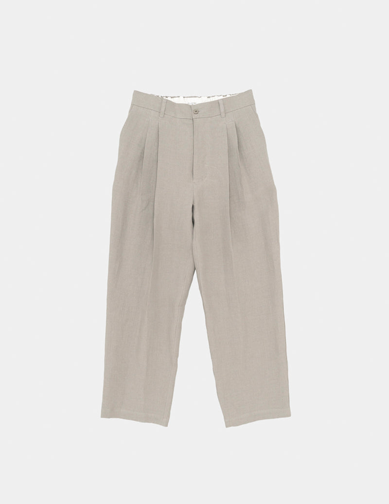 PT07252 LINEN WIDE TAPERED PANTS