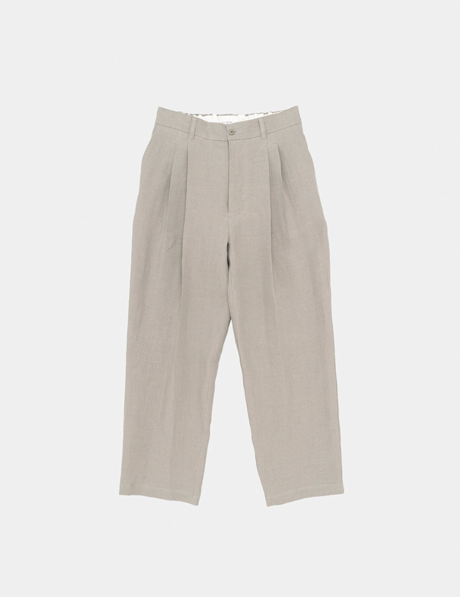 PT07252 LINEN WIDE TAPERED PANTS