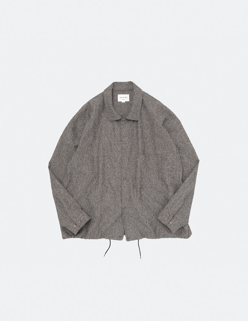 SH02233 MELANGE COACH JACKET