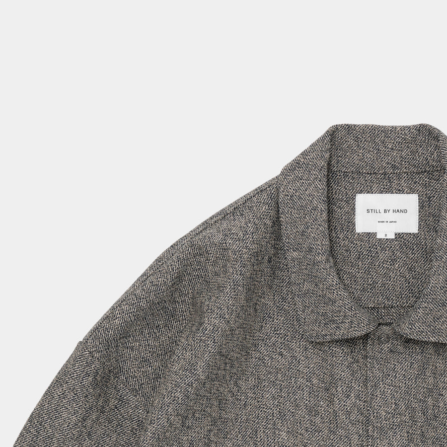 SH02233 MELANGE COACH JACKET