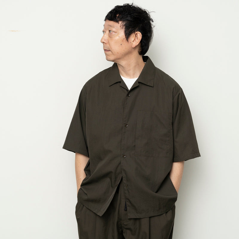 SH02252 NYLON OPEN COLLAR SHIRT