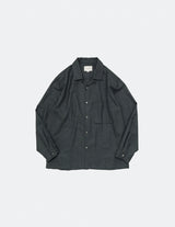 SH04233 OPEN COLLAR WOOL SHIRT