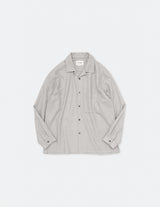 SH04233 OPEN COLLAR WOOL SHIRT