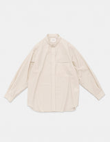 SH06261 LINEN MIXED NARROW COLLAR SHIRT